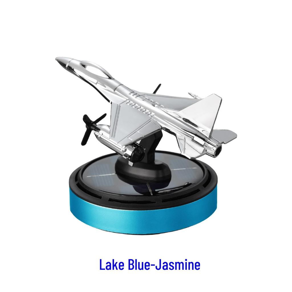 F16 Snapdragon Rotating Solar Car Aromatherapy Ornament with Light & Long-lasting Fragrance