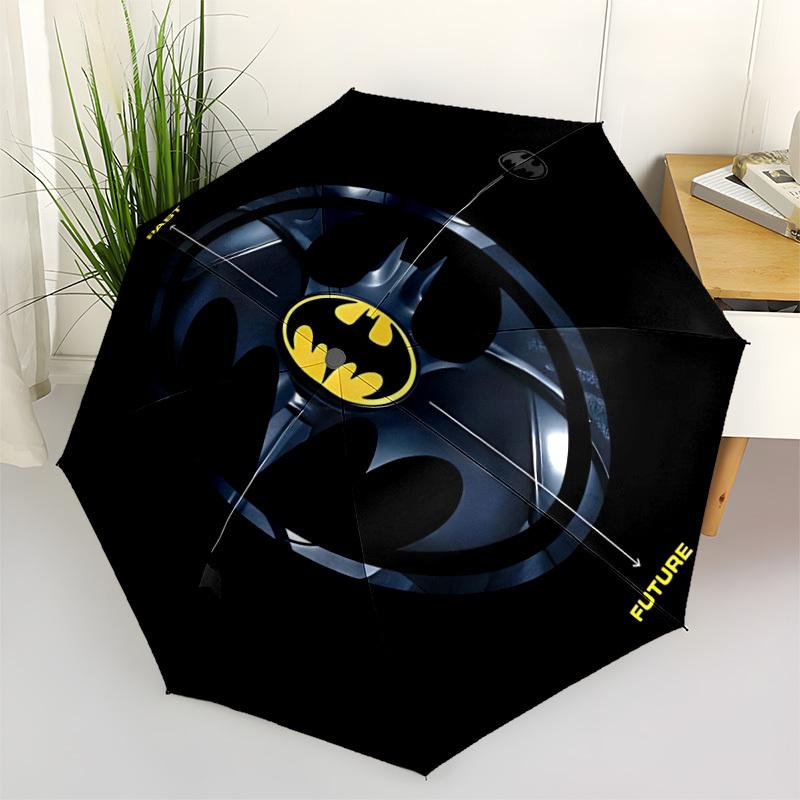 

1pc batman, logo Umbrella - Automatic Open Compact Travel Umbrella with 44-Rib Durable Frame yy251021087