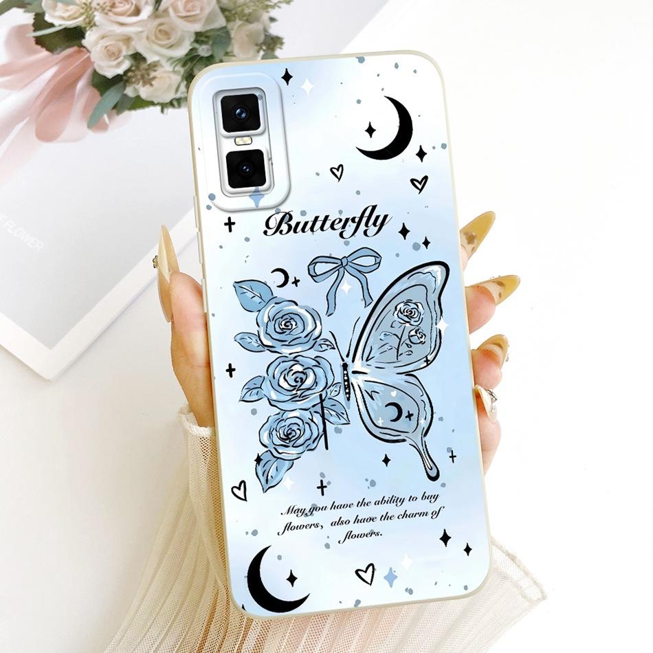 For Infinix GT 30 Pro X6873 Cute Cat Flower Cartoon Phone Case For Infinix GT30 Pro 5G Shockproof Soft Silicone Covers Bumpers