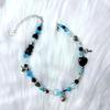 Handmade Heart Choker Delicate Beads Necklace Acrylic Alloy Material Bead Choker Necklace Perfect Gift for Trendy Girls