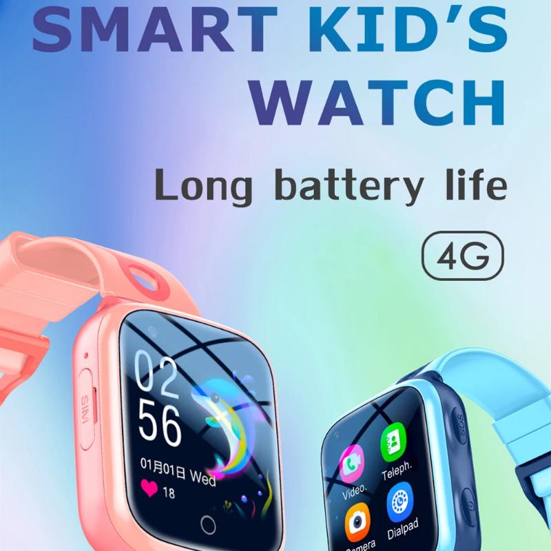 2025 NEW 4G Smart Watch Kids GPS WiFi 1000mAh Video Call Tracker Location SOS Call Back Monitor Phone Watch Smartwatch Children Gifts