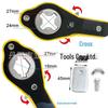 Effort-Saving Universal Car Jack Hand Crank Wrench with Rocker Arm Handles
