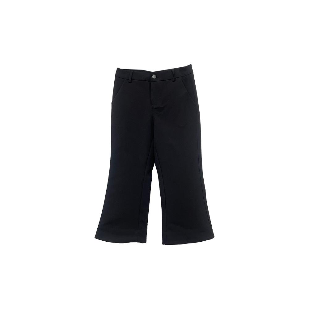 

Yui 2026 Summer New Arrival: Daily Commute Micro-Flare Suit Trousers (zd8186) Small чёрный