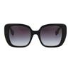 Burberry Statement Simple Casual Fashion Injection Molded Frame Square Sunglasses Women's Black
