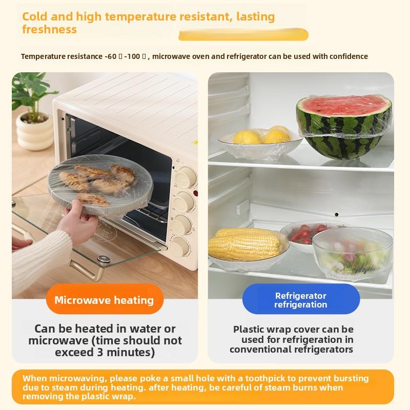 Disposable Cling Film Cover, Household Wall-mounted Pull-out Fresh-keeping Bag, Kitchen Vegetable Leftovers, Fruit Fresh-keeping Cover