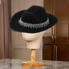 Wedding Gown Hat Solid Color Hat Musical Festival Hat Unisex Accessory Outdoor for Parties and Weddings