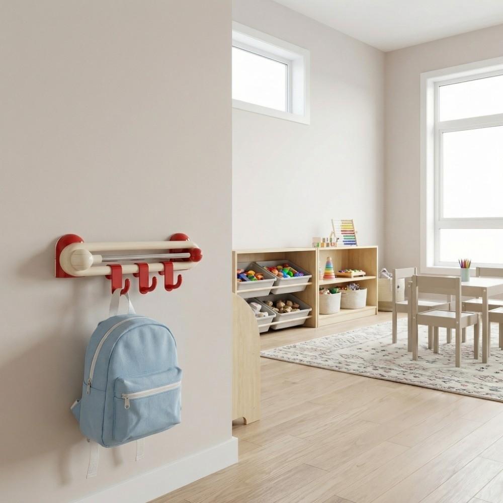 Wall Wall Towel Hooks Waterproof Kitchen Storage Hooks Multifunctional Rotating Sliding Hooks  Door