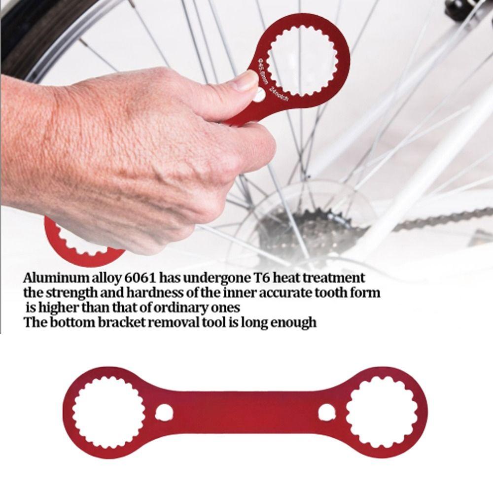 Aluminum Bottom Bracket Wrench Multifunctional Red BB Wrench Tool 250mm Bottom Bracket Tool for TL-FC32/TL-FC25/TL-FC24
