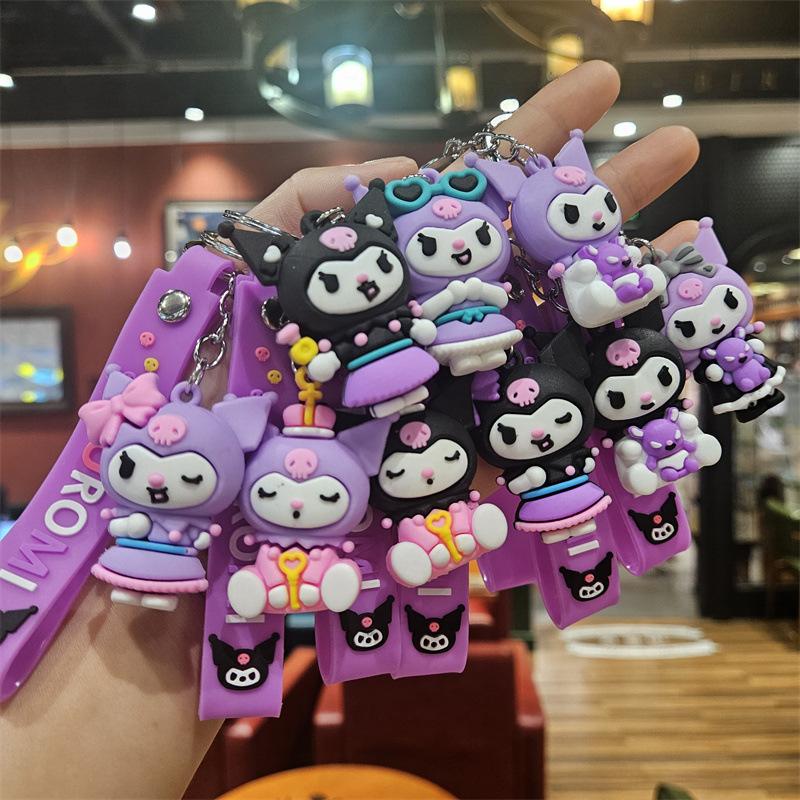 Internet-Berühmtheit Cartoon-Puppe Schlüsselanhänger Taschenanhänger Studentenanhänger Niedlicher PVC-Schlüsselanhänger Paar Auto Schmuck