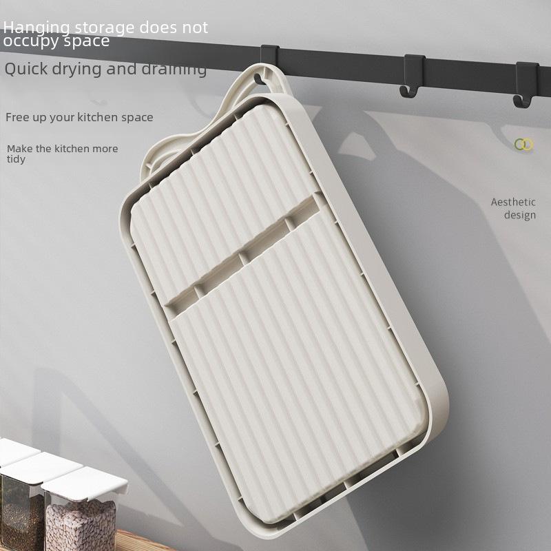 Estante de Almacenamiento Plegable Multifuncional para Tapas de Ollas y Utensilios de Cocina Montado en la Pared