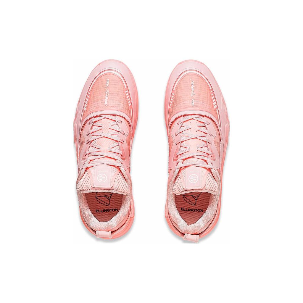 Li Ning LINGTENG Non slip Lightweight Low top Skateboard Shoes Men's Light Smoke Pink AEPR009-38