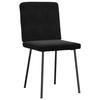 VidaXL Dining Chairs Set of 2 Black Velvet 4101192
