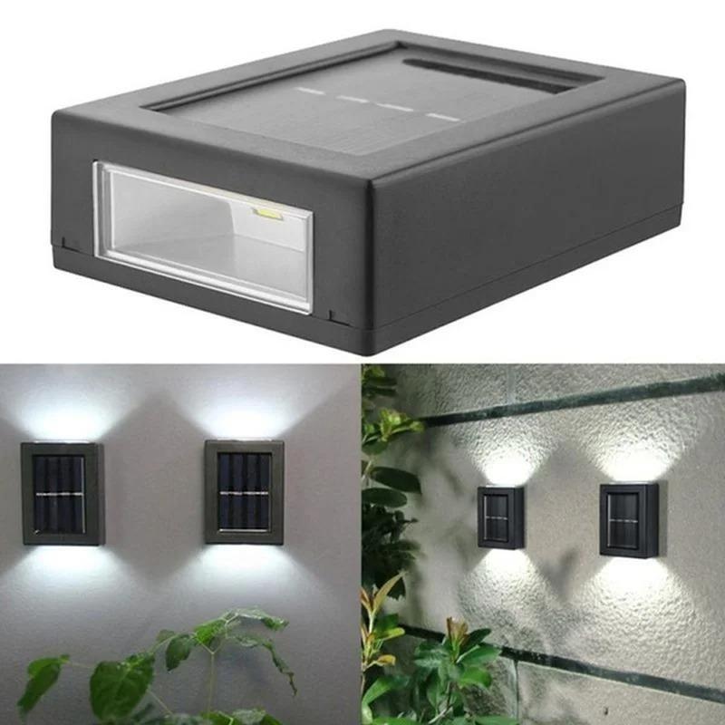Outdoor Solar Wall Lamp Garden Courtyard Home Decoration Up and Down Luminous Wall Lamp Decoration Outdoor Decoration Wall Lamp