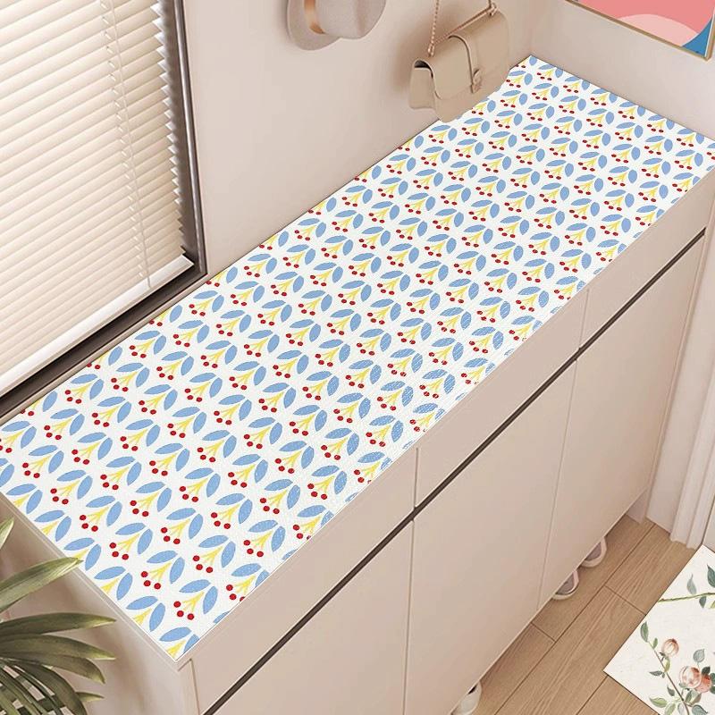 1 Roll Placemats Thickened Dustproof Reusable Drawer Liner Mats Multifunctional Kitchen Table Mat Moisture-proof