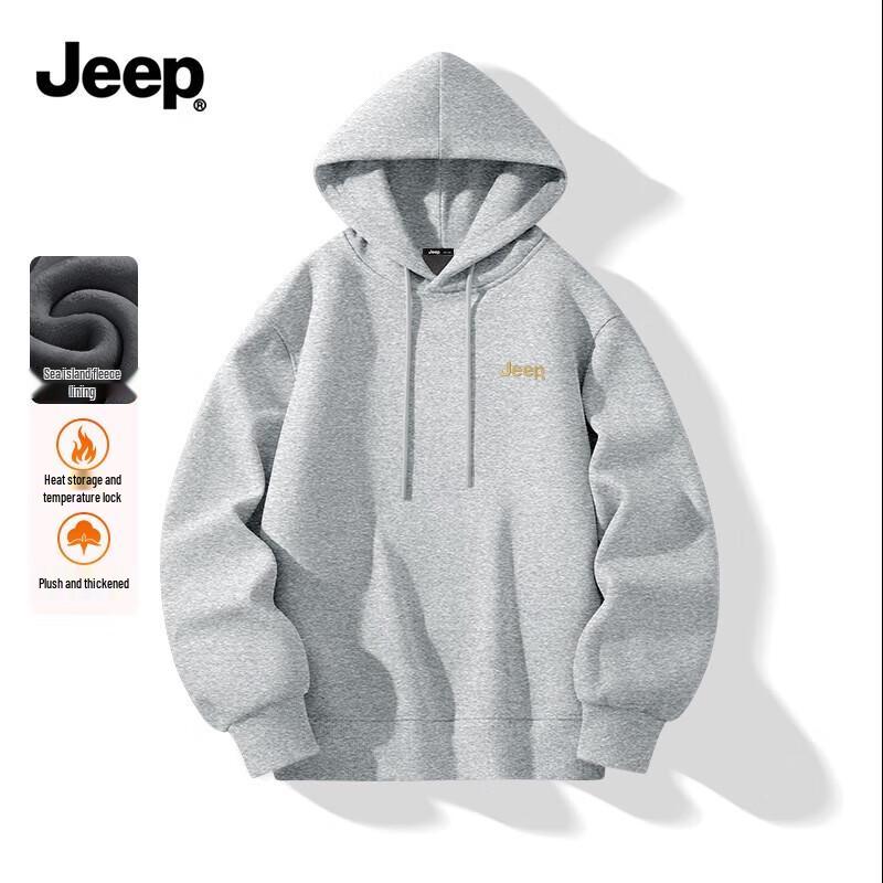 JEEP Men's Heavyweight Fleece-Lined Hoodie
