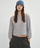 Cita Waffle Semi Crop T-Shirt_Ctt3003(Grey)