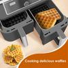 2 Piece Portable Silicone Air Fryer Waffle Mold Square/Rectangular Non-stick Waffle Maker Heat-resistant Waffle Tray Pastry