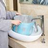 Faltbares Becken Tragbares Reise-Camping-Waschbecken Eimer Faltbecken Große Kapazität Reise Fußbad SPA-Becken Fußbad-Beutel