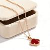 Four-leaf Clover Necklace Women's Elegant Clavicle Chain Fashionable Pendant