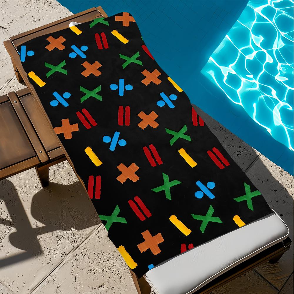Singer E-Ed Play Towel Large Quick-Drying S-sheeran Microfiber Soft Beach Towel for Travel Fitness Sauna Bathing Camping