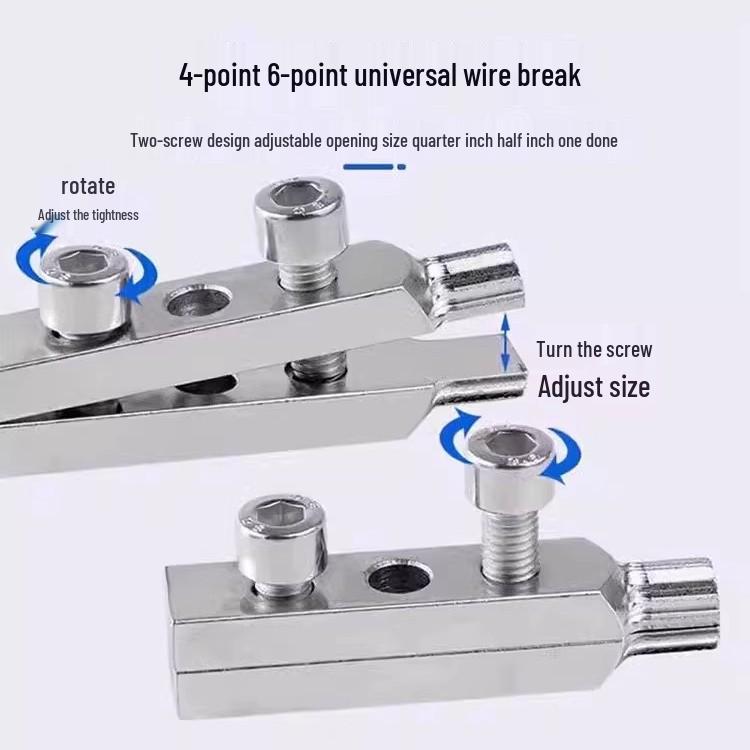 Household Faucet Valve Broken Thread Extractor for 4-6 Point Valves