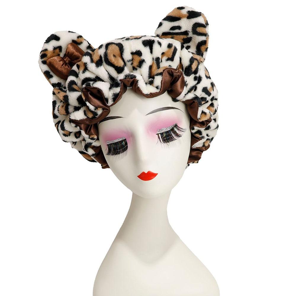 Soft Hair Drying Cap Absorbent Hair Towel Quick Drying Hair Bonnet Night