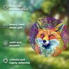 Fox Wind Spinner Metal Garden Decor with Rotating Hook for Patio Yard Outdoor Decoration No Power Needed Wind Chime