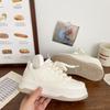 Fufu di latte con gonna scarpe bianche da donna 2025 nuova primavera versatili scarpe chic piattaforma sneakers casual