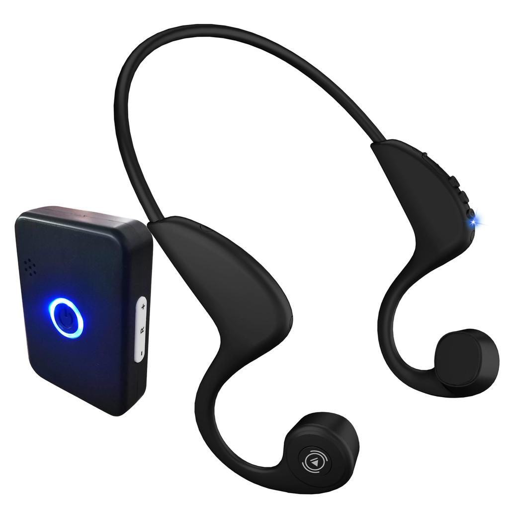 Bone Conduction for TV and with Microphone and Automatic Comfortable Charging Open Headphones, Wireless, Earphones, Built-in Transmitter, Pairing,
