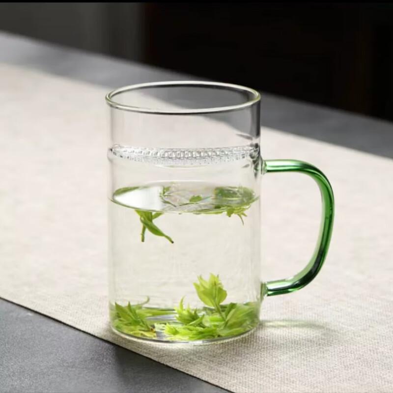 Moon Crescent Glass Tea Cup with Infuser