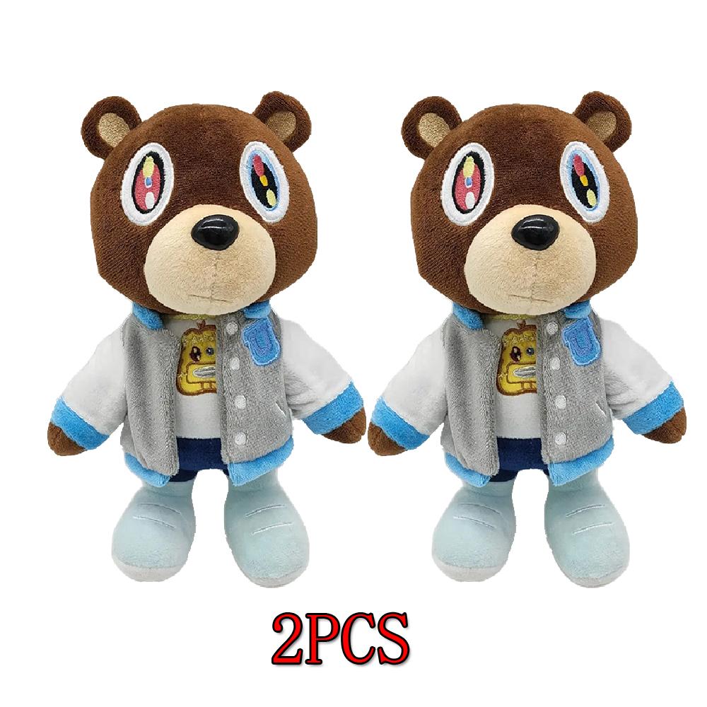 Kawaii Kanye Dropout Bear Orsacchiotto Peluche Giocattoli Kanye West Diploma Morbido Riempito Decorazione Stanza Casa Regalo di Compleanno