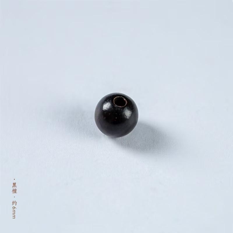 Natürliche Holzperlen: Grünes Sandelholz, Rotes Sandelholz, Ebenholz, Goldener Seidensandelholz, Zypresse - DIY-Zubehör