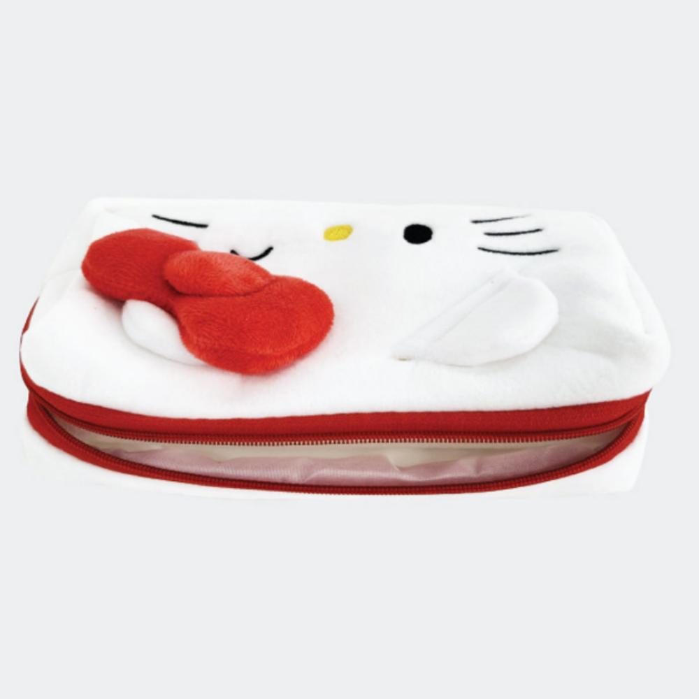 Bolsito de Felpa con Cara de Hello Kitty