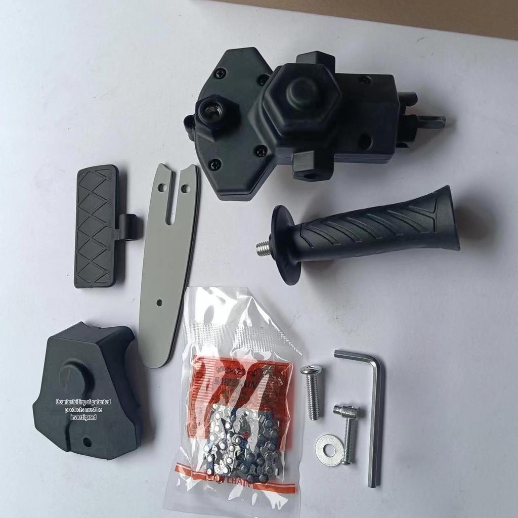 Electric Drill to Chainsaw Conversion Bracket for 4-inch and 6-inch Handheld Woodworking