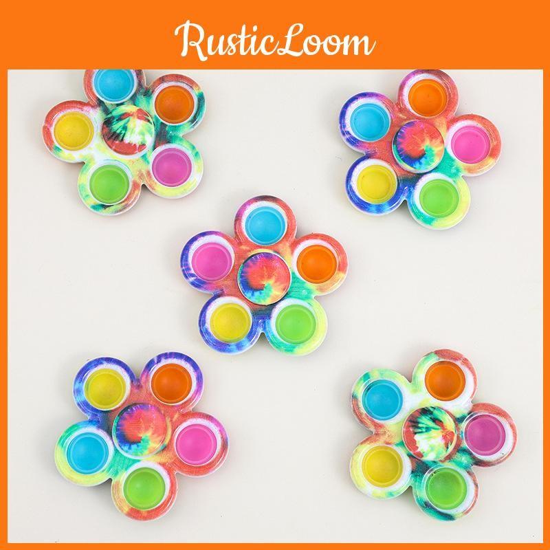 With Spinner Stressrelief Silicone Bubbles For Kids And Office Desk Use