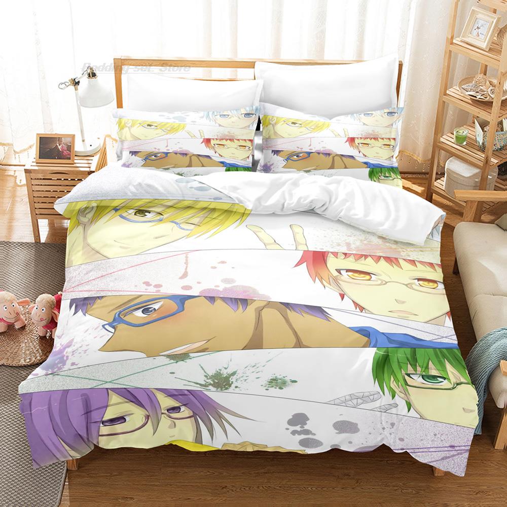 New 3D Print Cartoon Kuroko's Basketball Bedding Set Single Twin Full Queen King Size Bed Set Adult Kid Bedroom Duvet Cover Sets