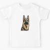 German Shepherd Portrait Kids T-Shirt
