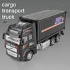 1/32 Simulations-Container-LKW Trägheits-Transportfahrzeug Baufahrzeug Kinderspielzeugauto Junge Großer LKW Rückziehauto