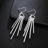 New High Quality   Copper five column Earring for women Fashion classic Jewelry luxury weeding party Gifts