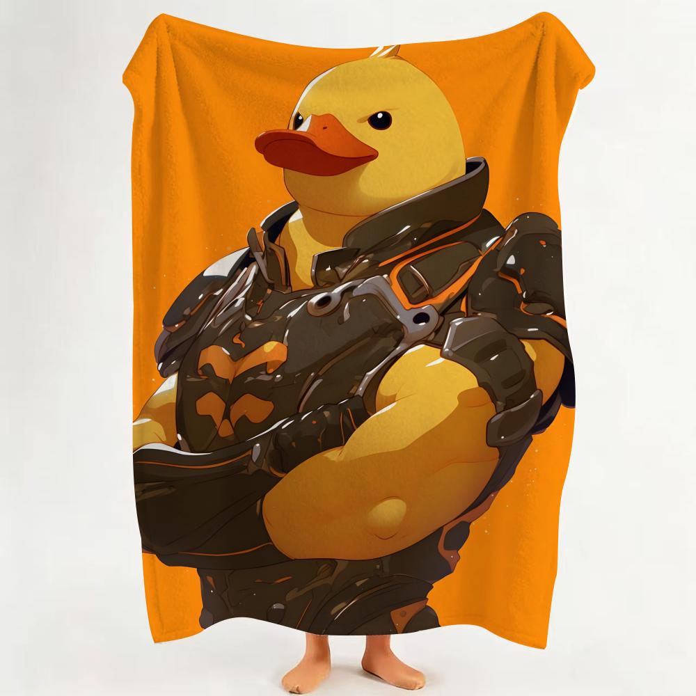 toy E Evil Y Yellow D Duck Throw Flannel Throw Blanket Suitable for Sofa Living Room Bedroom