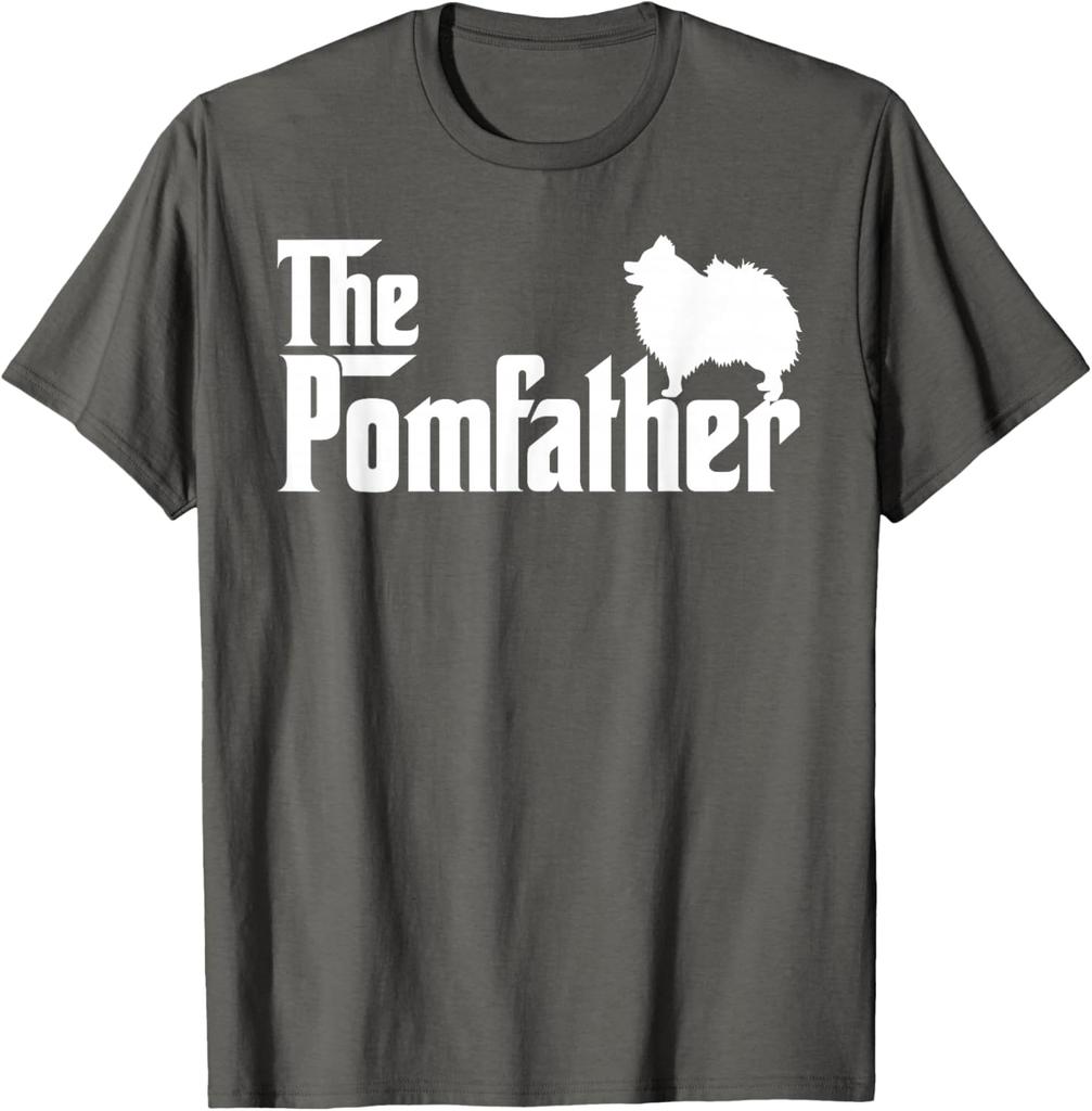 The Pomfather Pomeranian Dog Lover Mens Graphic Tee Short Sleeve Cotton Casual TShirt
