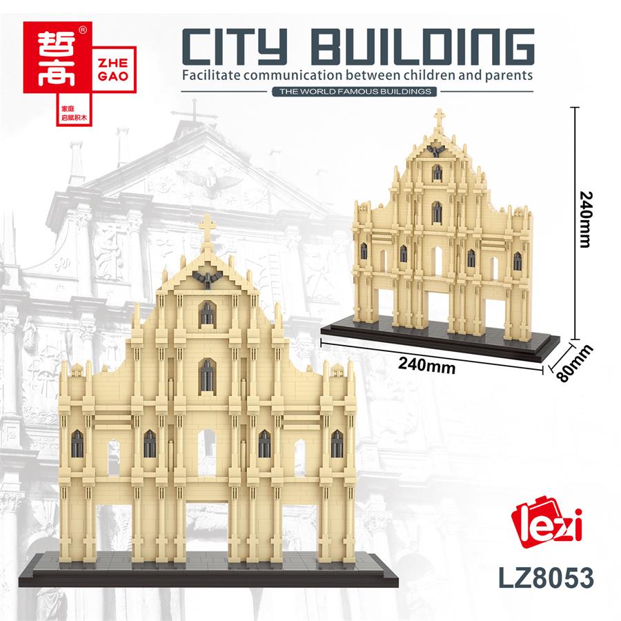 Latest Lezi Small Blocks Chinese Style Architecture Castle Palace Tower Construction Blocks Fun Toys For Children Gifts Girl Present