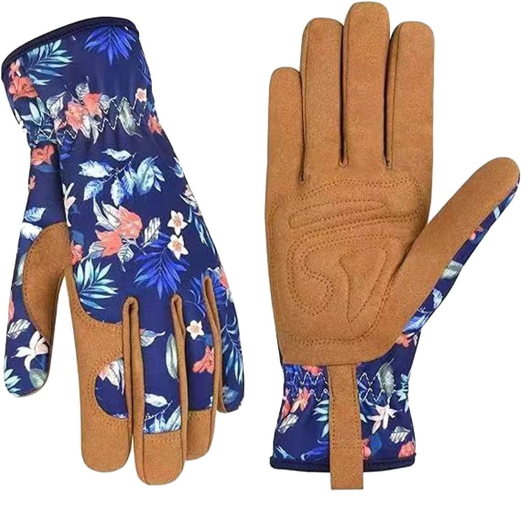 Leather Gardening Gloves For Women,Yard Working Gloves Thorn Proof Gloves, Digging, Weeding Raking, Pruning Women Gardening Gift