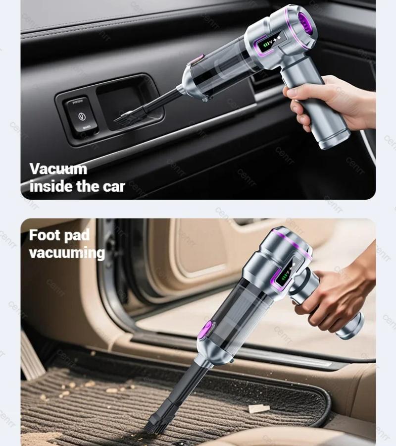 NEW 998000PA Car Vacuum Cleaner Portable Handheld Cordless Powerful Car Cleaner Type-C Rechargeable Strong Suction Vacuum Cleaner for Car Cleaner