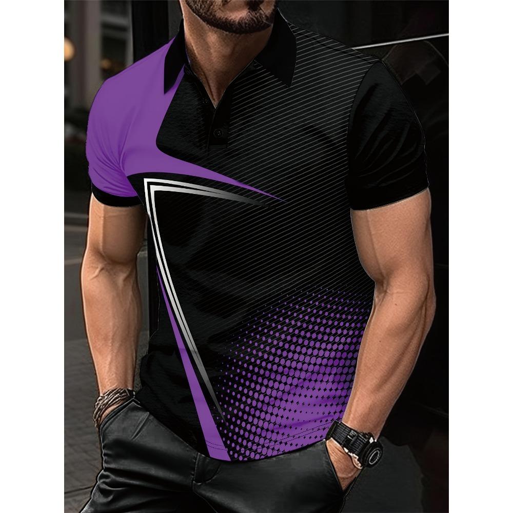New Cross-border Casual Short Sleeved Polo Shirt Casual Men's Polo Shirt Collar
