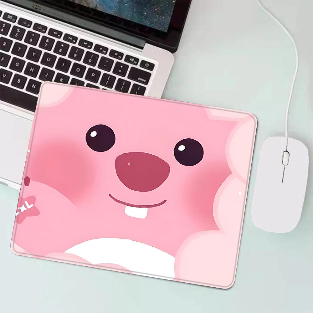 Hot Cartoon Cute Loopies Pink Gaming Mouse Pad XS Small Mousepad for PC Gamer Desktop Decoration Office Mouse Mat Deskmat Rug