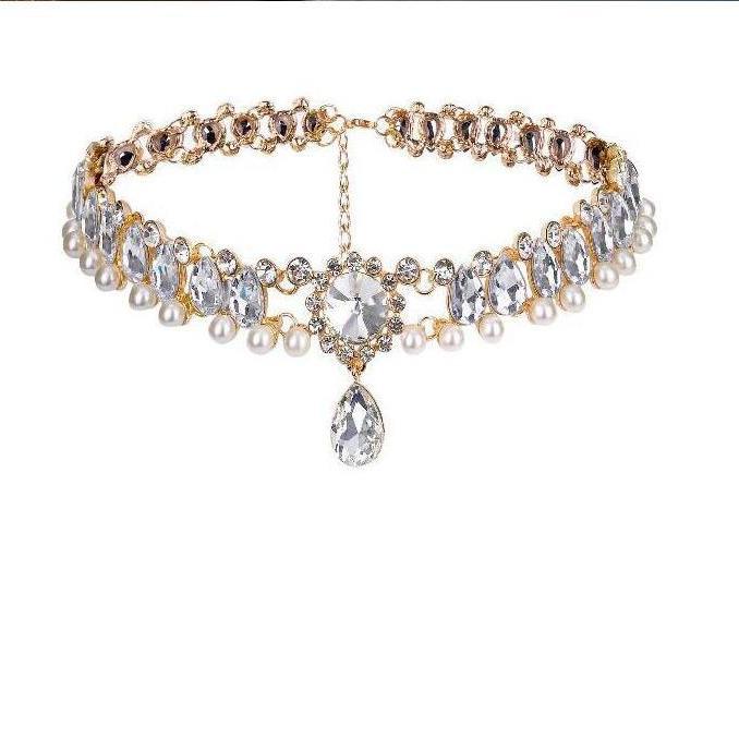 Exquisite Crystal Choker Necklace: Elegant Luxury Jewelry for Women