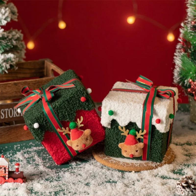 Handmade Christmas Gift Boxes DIY Sturdy Thickened Decorative Apple Boxes High End Reusable Candy Packaging Boxes Party Favor