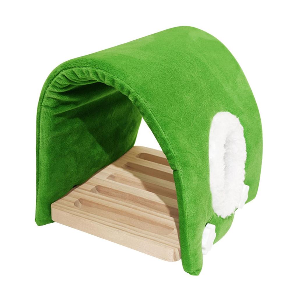 Plüsch Vogelnest Hütte Versteck Schuppen Samt Schlafbett für Wellensittiche Unzertrennliche Sittiche Sittich Käfig Haus