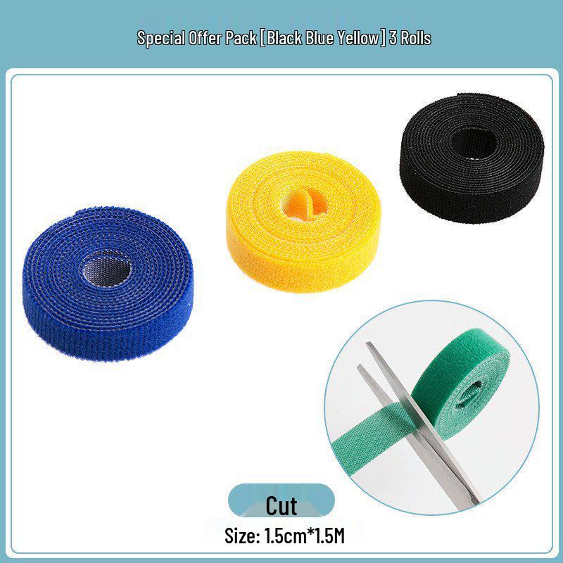 Velcro Cable Organizer Ties for Earphones, Data, Network, and Charging Cables